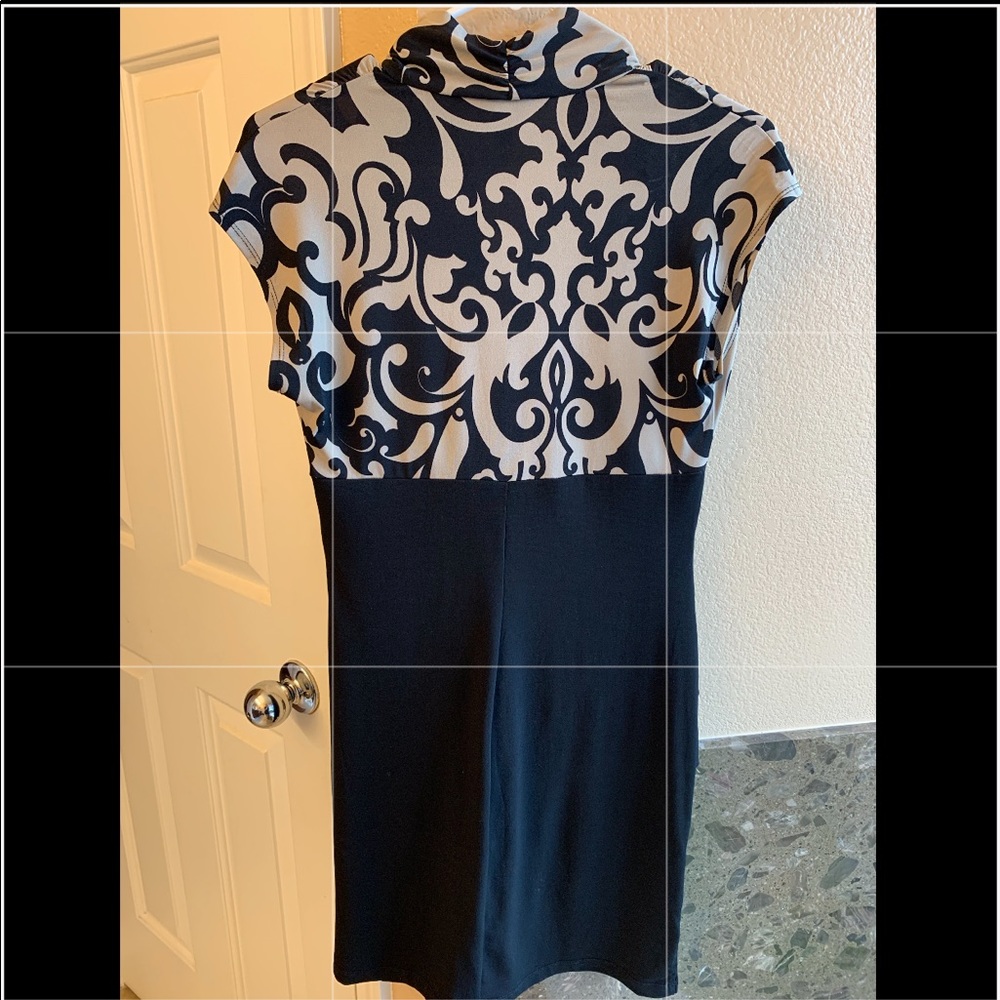 NWOT dress black/beige sheath bodycon Enfocus 8 - Picture 4 of 8